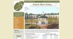 Desktop Screenshot of antiochmanorliving.com