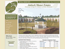 Tablet Screenshot of antiochmanorliving.com